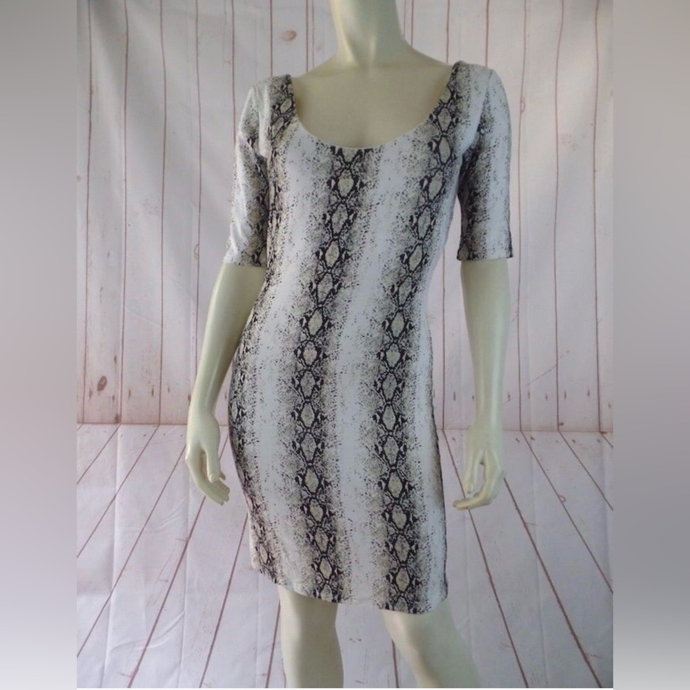 Bebe Snake Print Dress